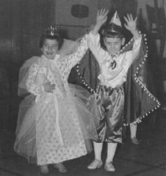 Karneval 1961: Annegret Daheim (heute Dittmer) und Hans-Joachim Scholten