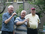 Franz-Josef Reidick, Bernhard Jakschik und Rainer Hesse bei der Abschiedsfeier der Vita communis am 24. Juni