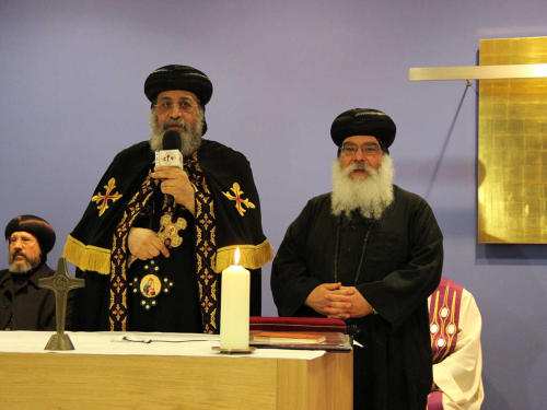 Papst Tawadros II. und Bischof Anba Damian